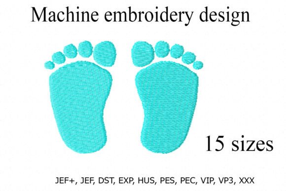 Baby Feet Embroidery Design