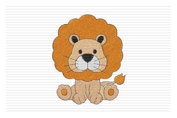Baby Lion Embroidery