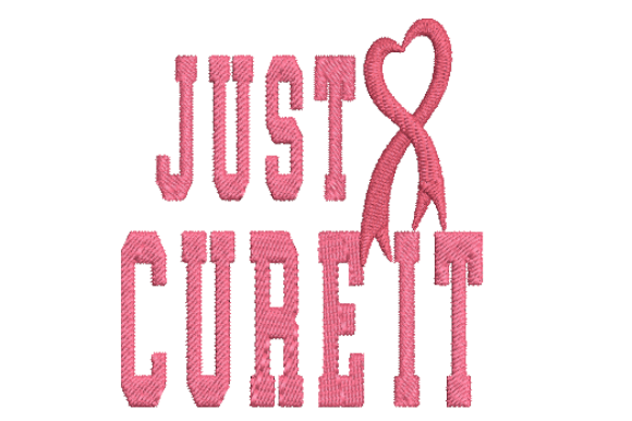 Cancer Awareness Machine Embroidery
