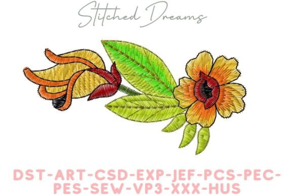 Creative Flower Digital Embroidery