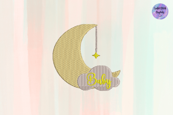 Moon Star Baby Embroidery