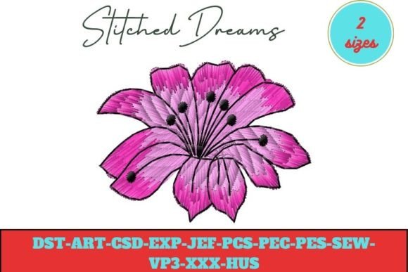 Stitcher's Floral Embroidery Design